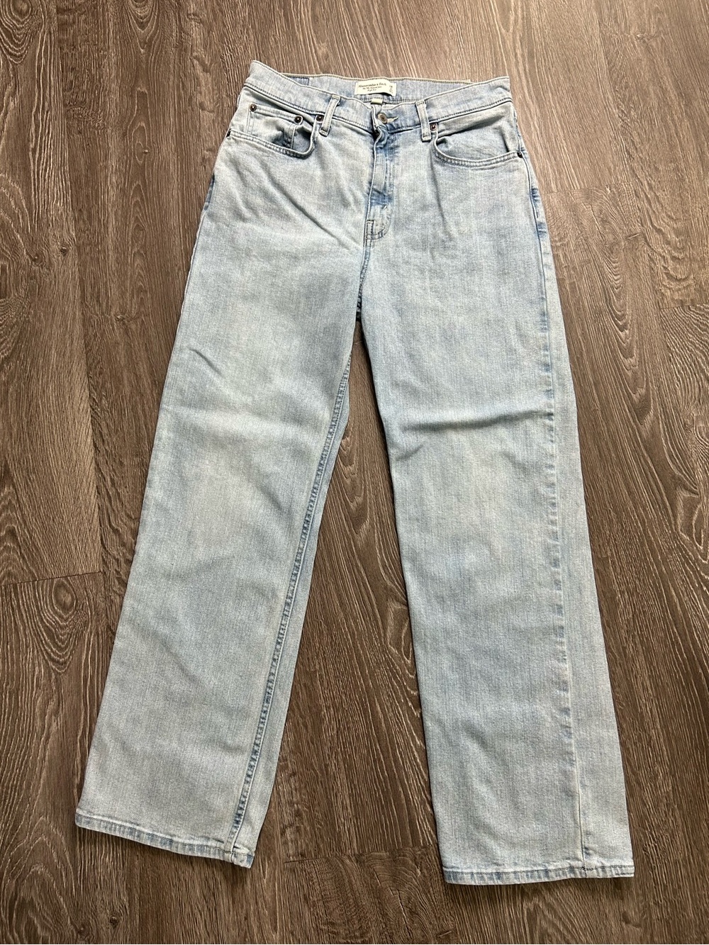 Abercrombie & Fitch the ‘90s relaxed jeans Light Blue High-Rise curve love